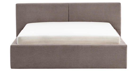 POLSTERBETT Lattenrost, Bettkasten Taupe 140/200 cm  - Taupe, Basics, Holz/Textil (140/200cm) - Xora