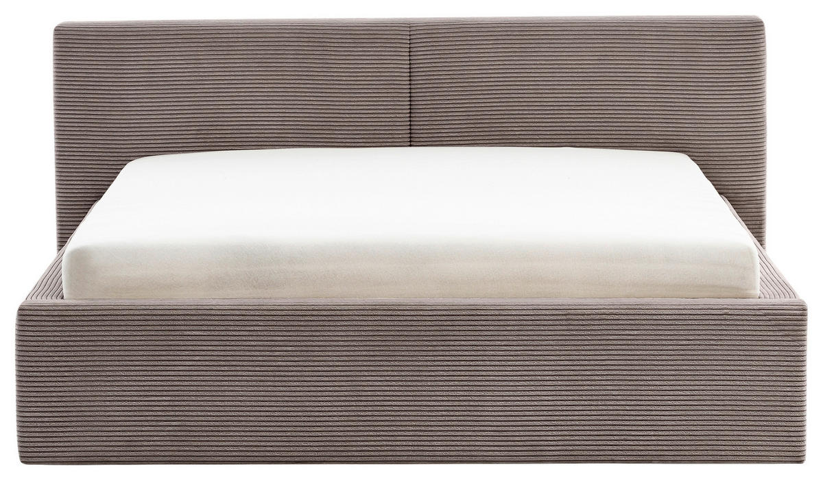 POLSTERBETT 140/200 cm  Taupe  - Taupe, Basics, Holz/Textil (140/200cm) - Xora
