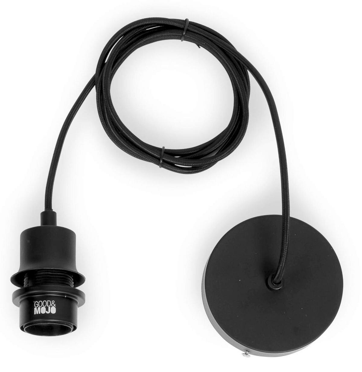 VISEČA SVETILKA  GOOD&MOJO      87/20 cm     40 W E27 - svetlo rjava/črna, Natur, naravni materiali (87/20cm) - Good & Mojo