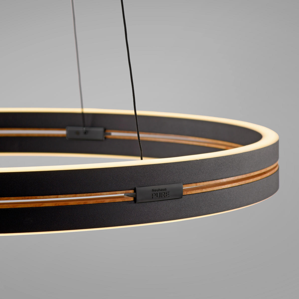 ZÁVĚSNÉ LED SVÍTIDLO, 50/50/350 cm  - černá, Basics, kov (50/50/350cm) - Neuhaus PURE
