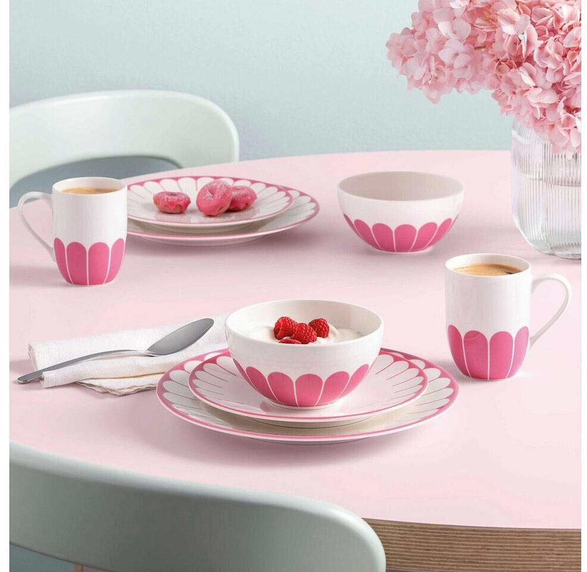 FRÜHSTÜCKSTELLER Weiß, Magenta Fleur Cassis  - Magenta/Weiß, MODERN, Keramik (21/2,5cm) - Villeroy & Boch