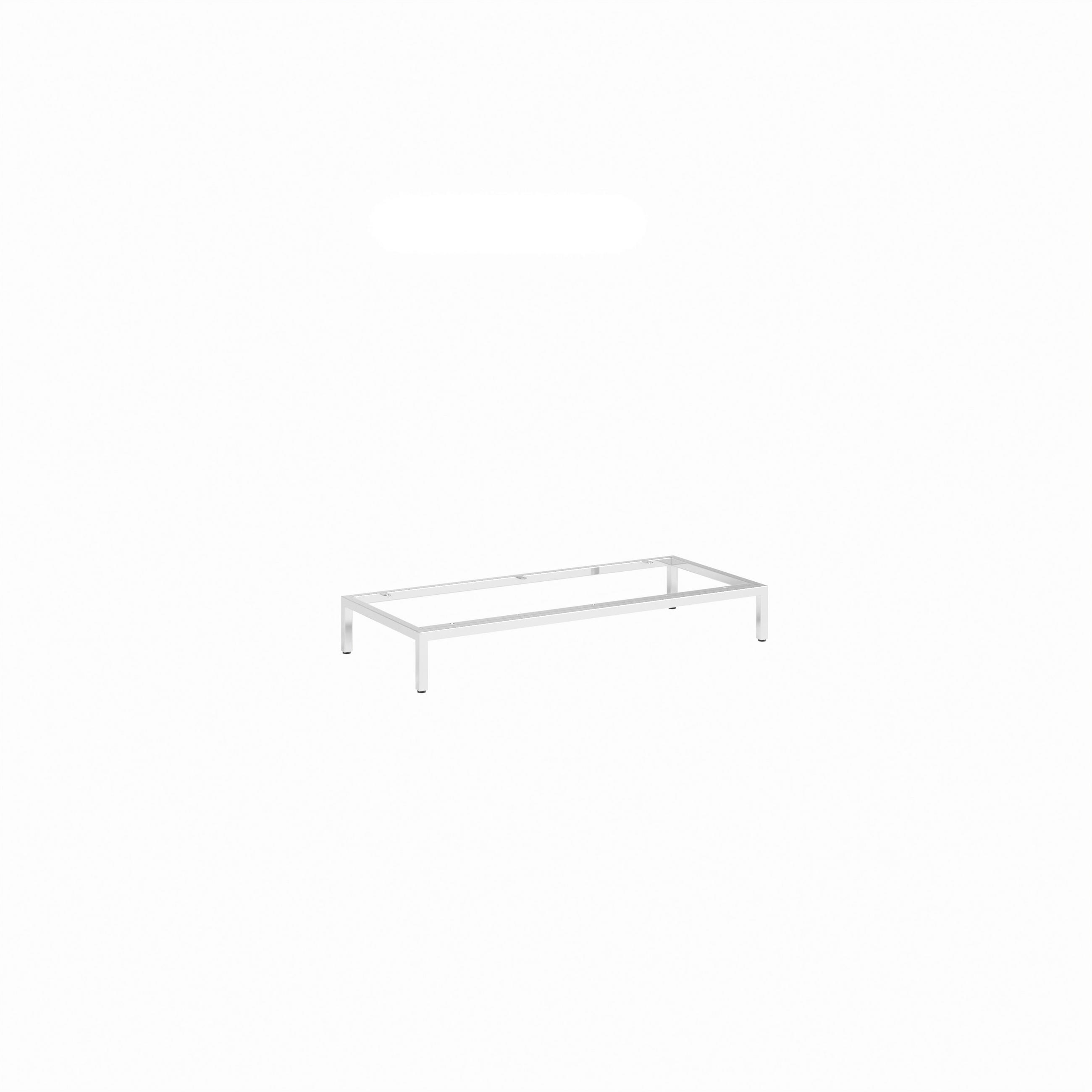 FUßGESTELL - Chromfarben, Basics, Metall (89,6/13/39,5cm)