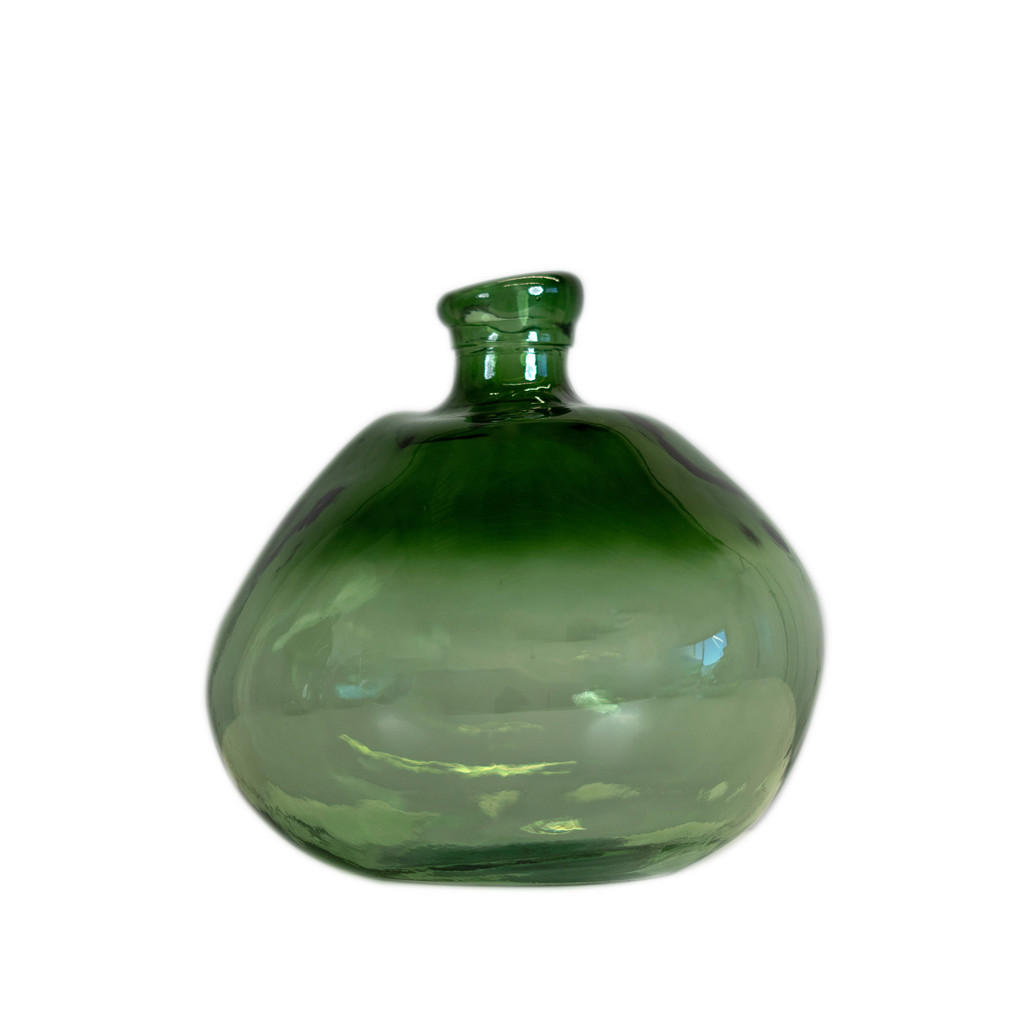 Ambia Home VÁZA, sklo, 33 cm - zelená