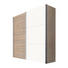 SCHWEBETÜRENSCHRANK 2 -türig Sonoma Eiche, Weiß - Alufarben/Weiß, KONVENTIONELL, Holzwerkstoff/Metall (200/216/68cm) - Hom`in
