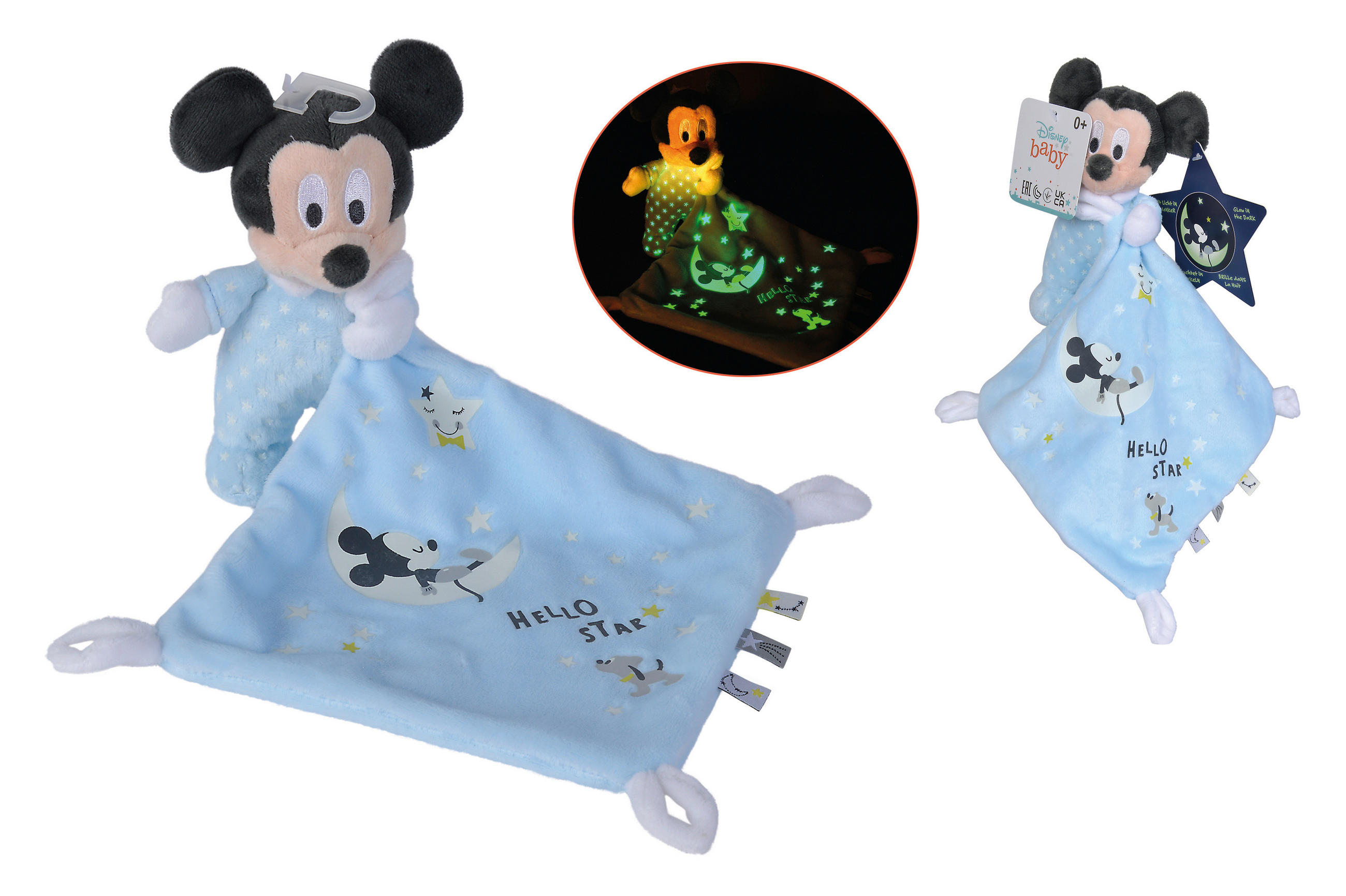 SCHMUSETUCH - Blau/Multicolor, Basics, Textil (7/17/35cm) - Disney