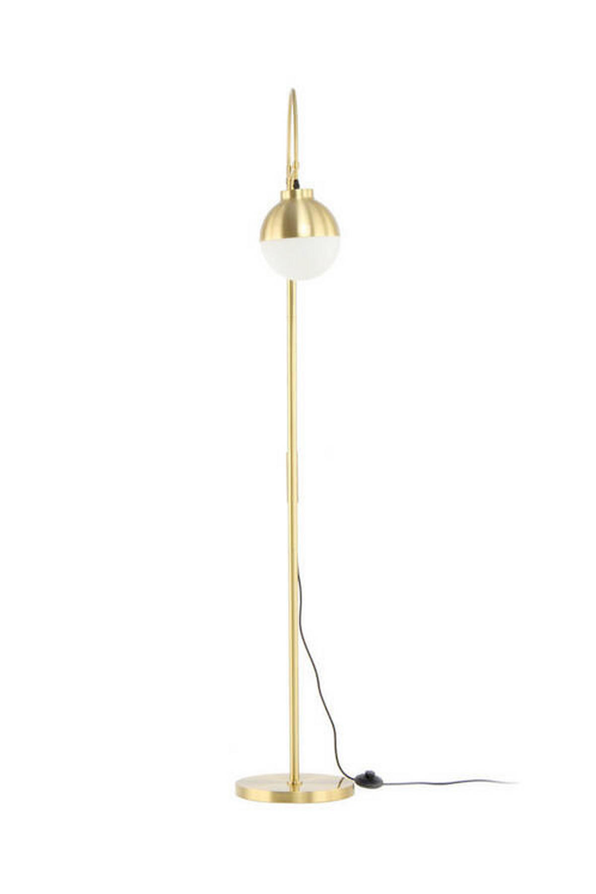 STEHLEUCHTE - Silberfarben/Schwarz, Design, Kunststoff/Metall (44/160/44cm) - Kayoom