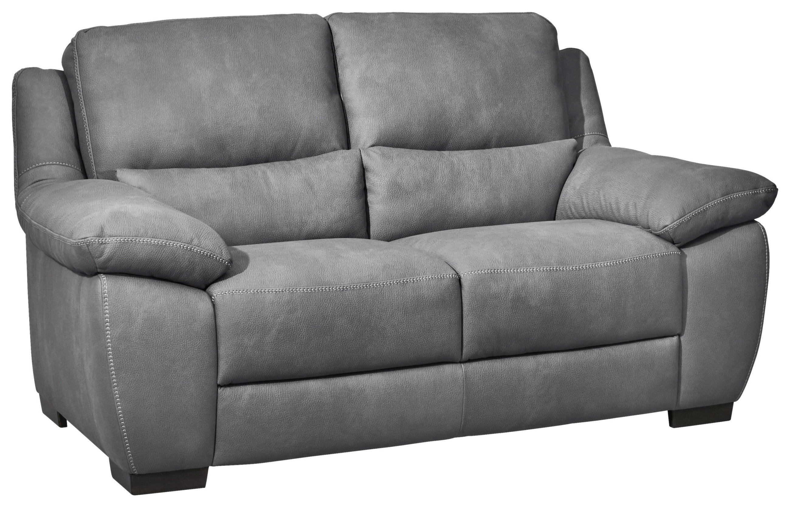 Thumbnail - Livetastic 2-Sitzer-Sofa, Grau, Textil, Füllung: Faserbällchen, 210x96x99 cm, Made in EU, Wohnzimmer, Sofas & Couches, S...