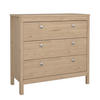 KOMMODE  in 82,3/79,7/38,4 cm  - Eichefarben/Silberfarben, MODERN, Holzwerkstoff/Metall (82,3/79,7/38,4cm) - MID.YOU