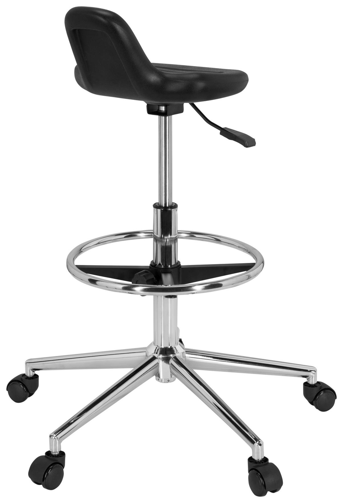 SNURRSTOL  i svart  - silver/svart, Basics, metall/plast (40/61/60cm) - MID.YOU