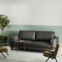 TROSJED tekstil, koža  tamno siva    - tamno siva/crna, Design, koža/tekstil (188/85/92cm) - Livetastic