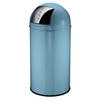 ABFALLEIMER Berlin 40 L  - Blau/Anthrazit, Basics, Kunststoff/Metall (38/38/73cm) - Fackelmann