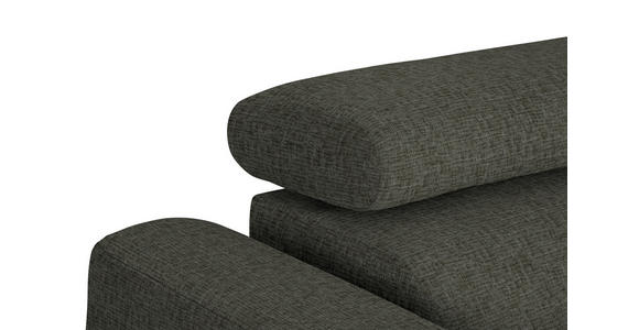 ECKSOFA in Chenille Graubraun  280/205 cm  - Graubraun/Schwarz, Design, Textil/Metall (280/205cm) - Xora