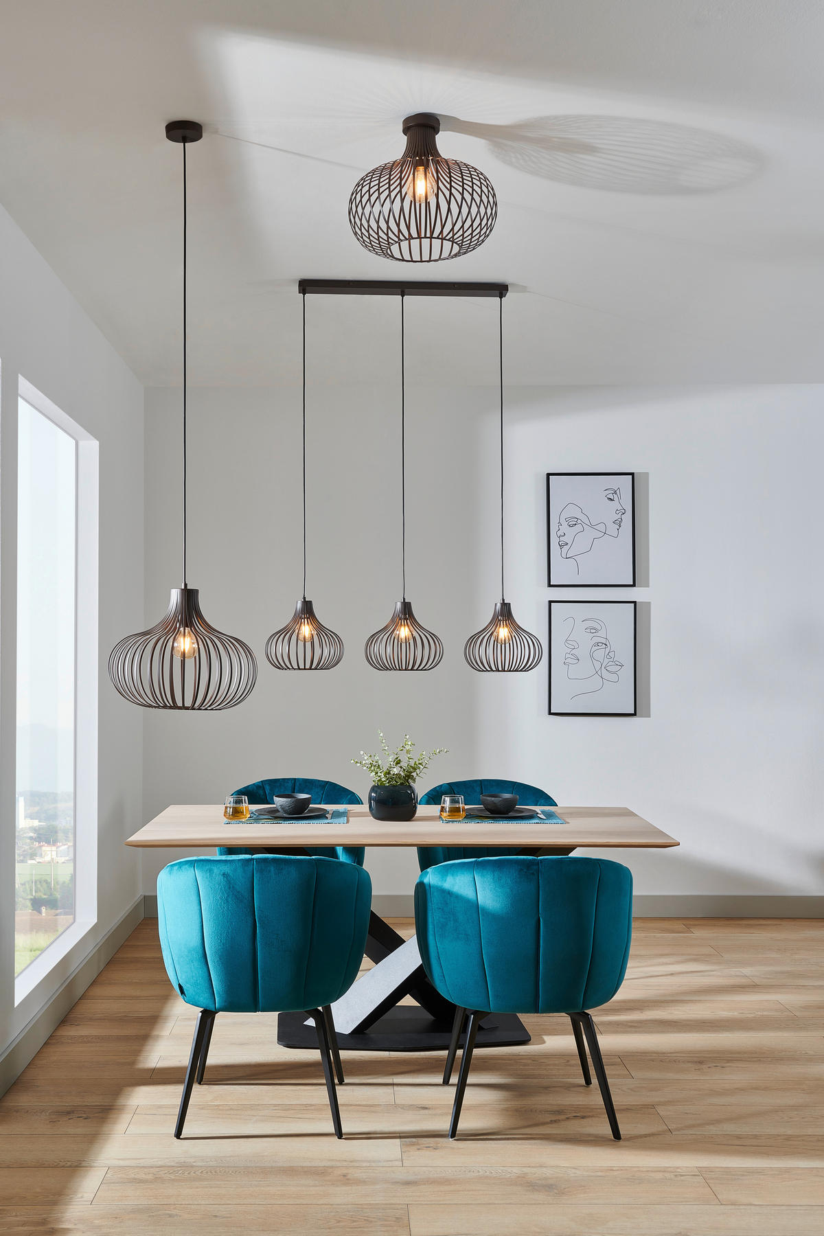 DECKENLEUCHTE  40/35 cm    - Rostfarben, Basics, Metall (40/35cm)