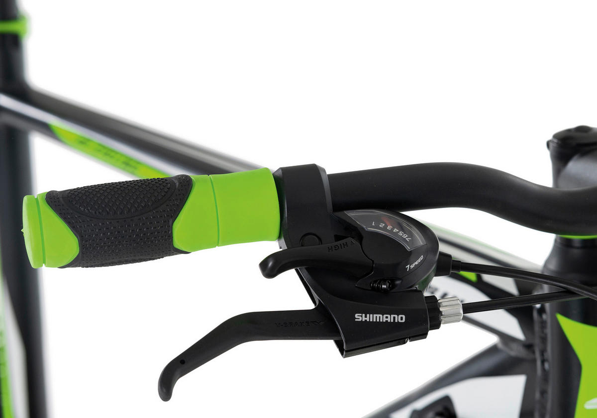 MOUNTAINBIKE 27,5 Zoll  - Schwarz/Grün, Basics, Metall (139/76/21cm) - Atrigo