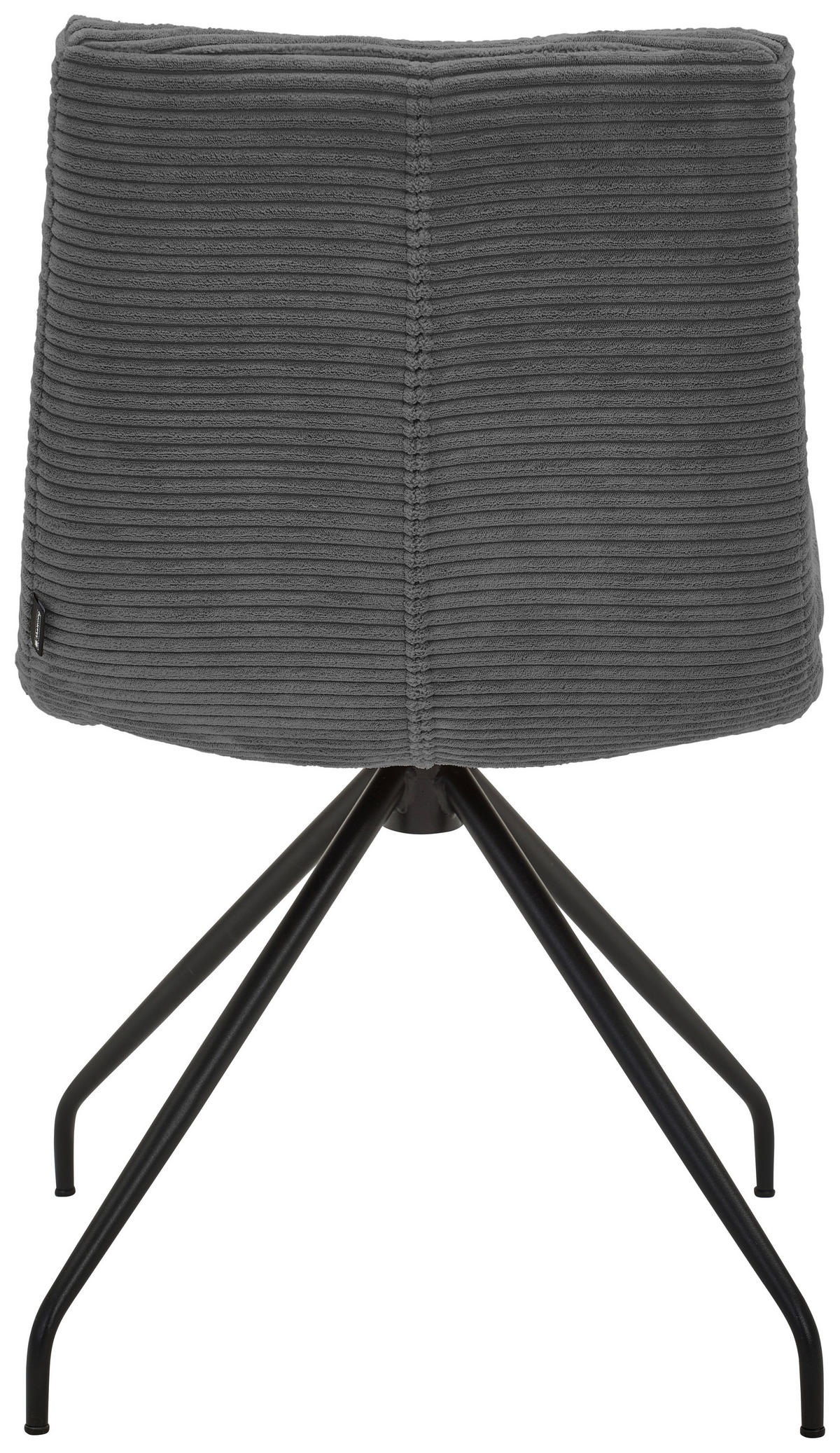 STUHL - Dunkelgrau/Schwarz, Design, Textil/Metall (50/85/64cm) - Musterring