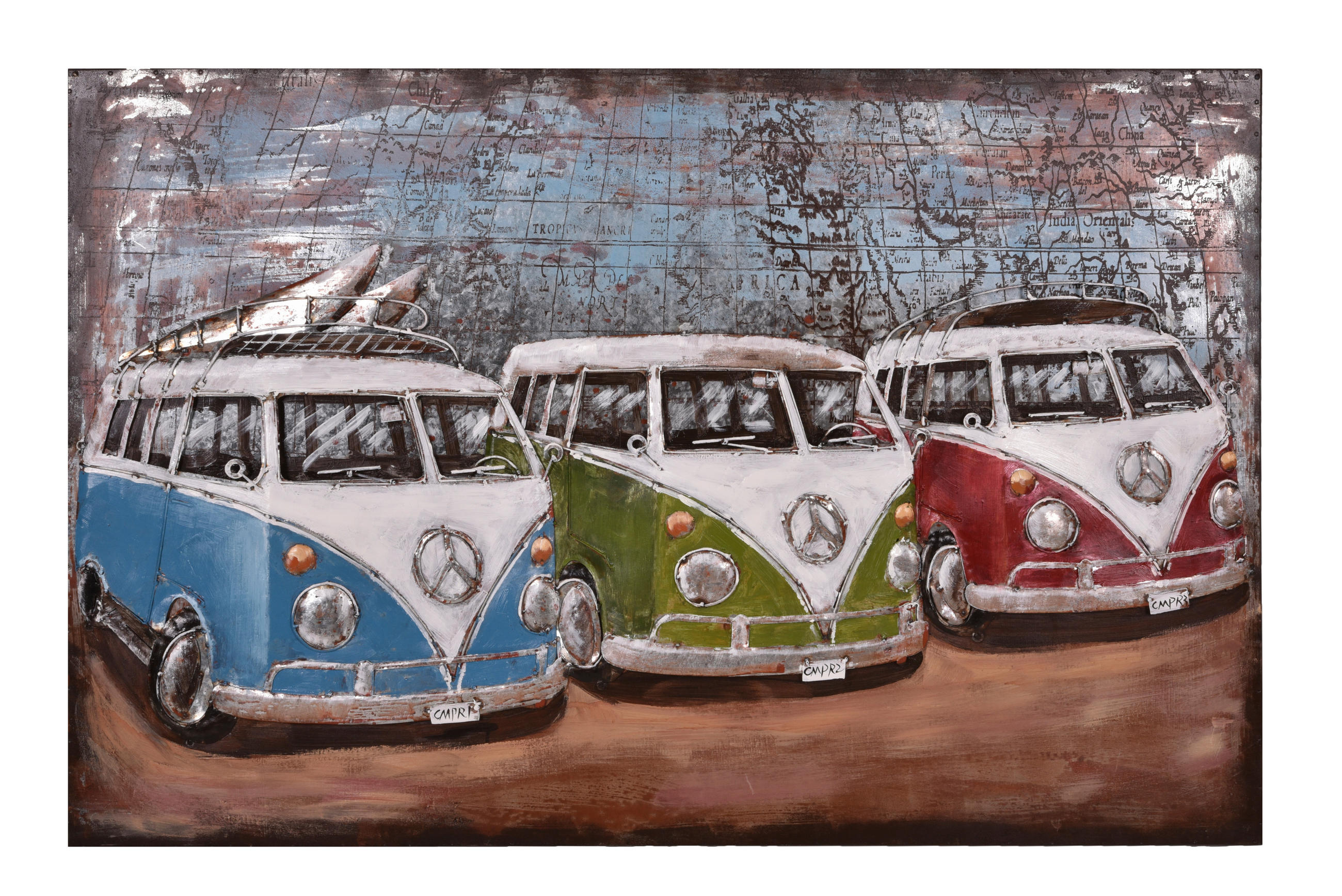 Metallbild Multicolor B: 120 cm