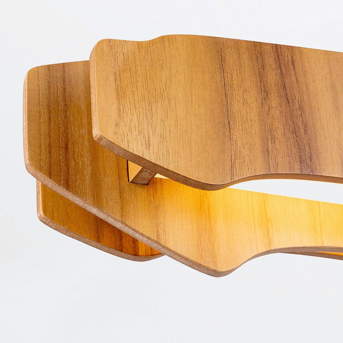 LED-HÄNGELEUCHTE 140/9/150 cm    - Teakfarben, Natur, Holz/Kunststoff (140/9/150cm) - Elstead Lighting