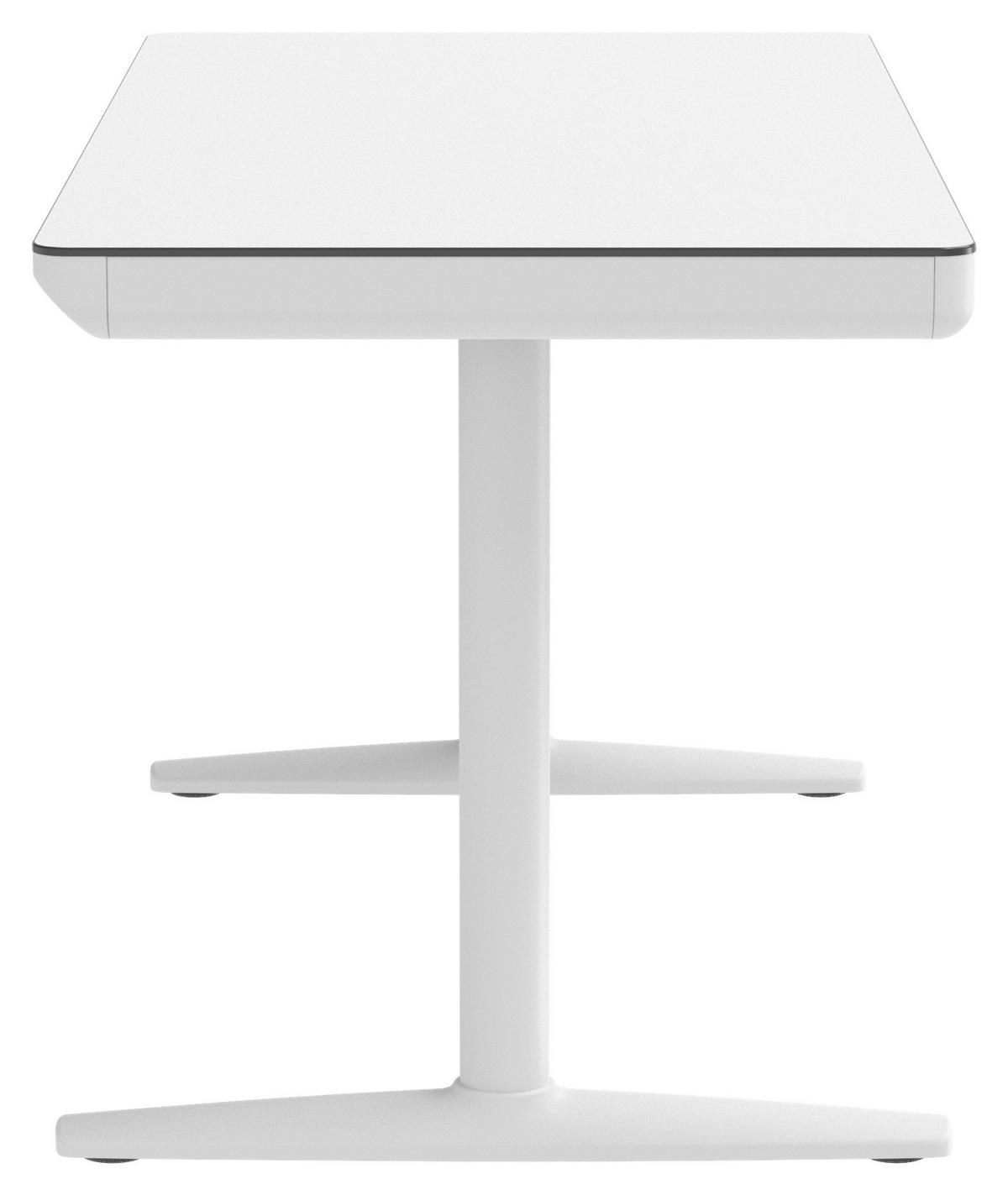 SCHREIBTISCH 140/70/73 cm Weiß  - Weiß, Design, Holzwerkstoff/Kunststoff (140/70/73cm) - Novel