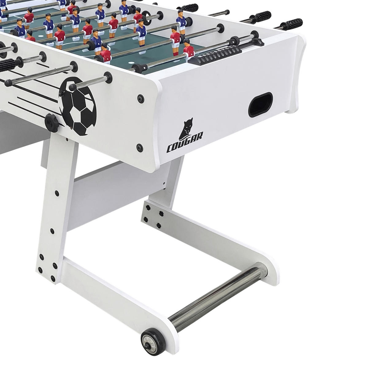 SCORPION KICK FUßBALLTISCH - Weiß, KONVENTIONELL, Holz (61/81/122cm) - Ambia Garden