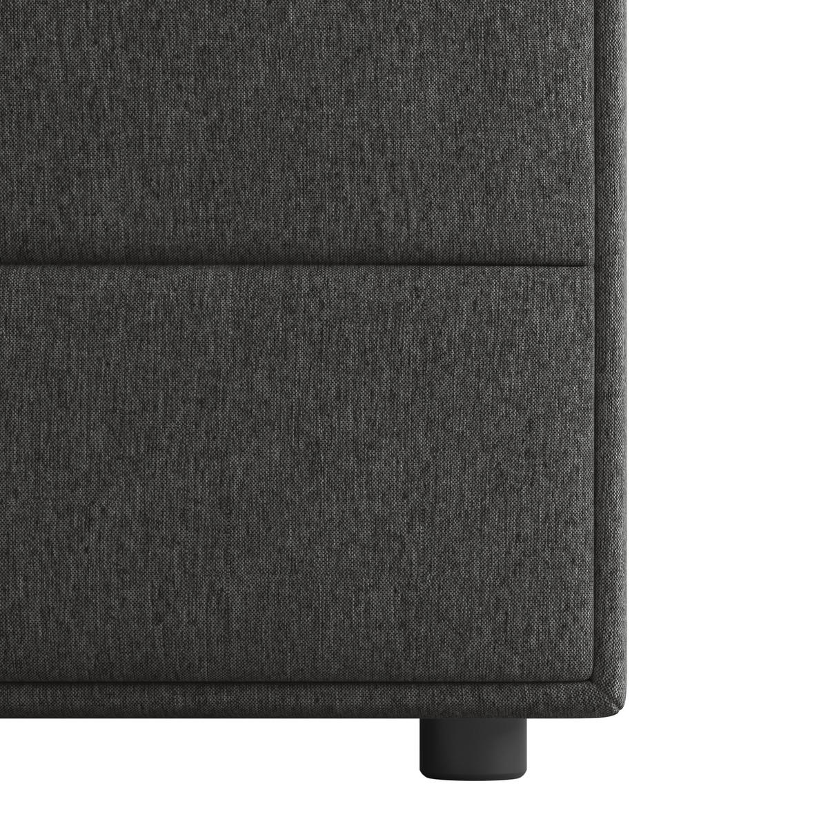 BOXSPRINGBETT 180/200 cm  in Anthrazit  - Anthrazit, Modern, Holz/Kunststoff (180/200cm) - MID.YOU