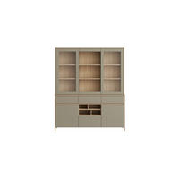 BUFFET 164/195/39 cm  in Eukalyptusholzfarben  - Eukalyptusholzfarben/Eichefarben, Design, Holzwerkstoff (164/195/39cm) - MID.YOU