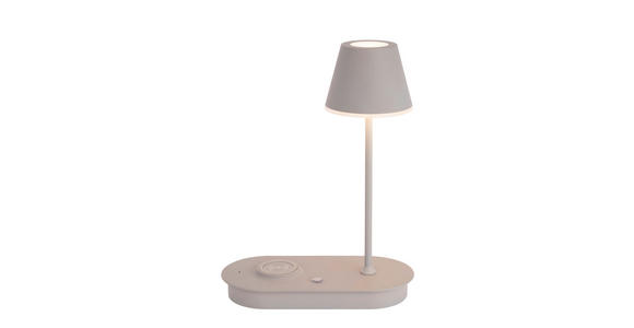 LED-TISCHLEUCHTE 25/12/33 cm - Grau, Design, Kunststoff/Metall (25/12/33cm) - Novel