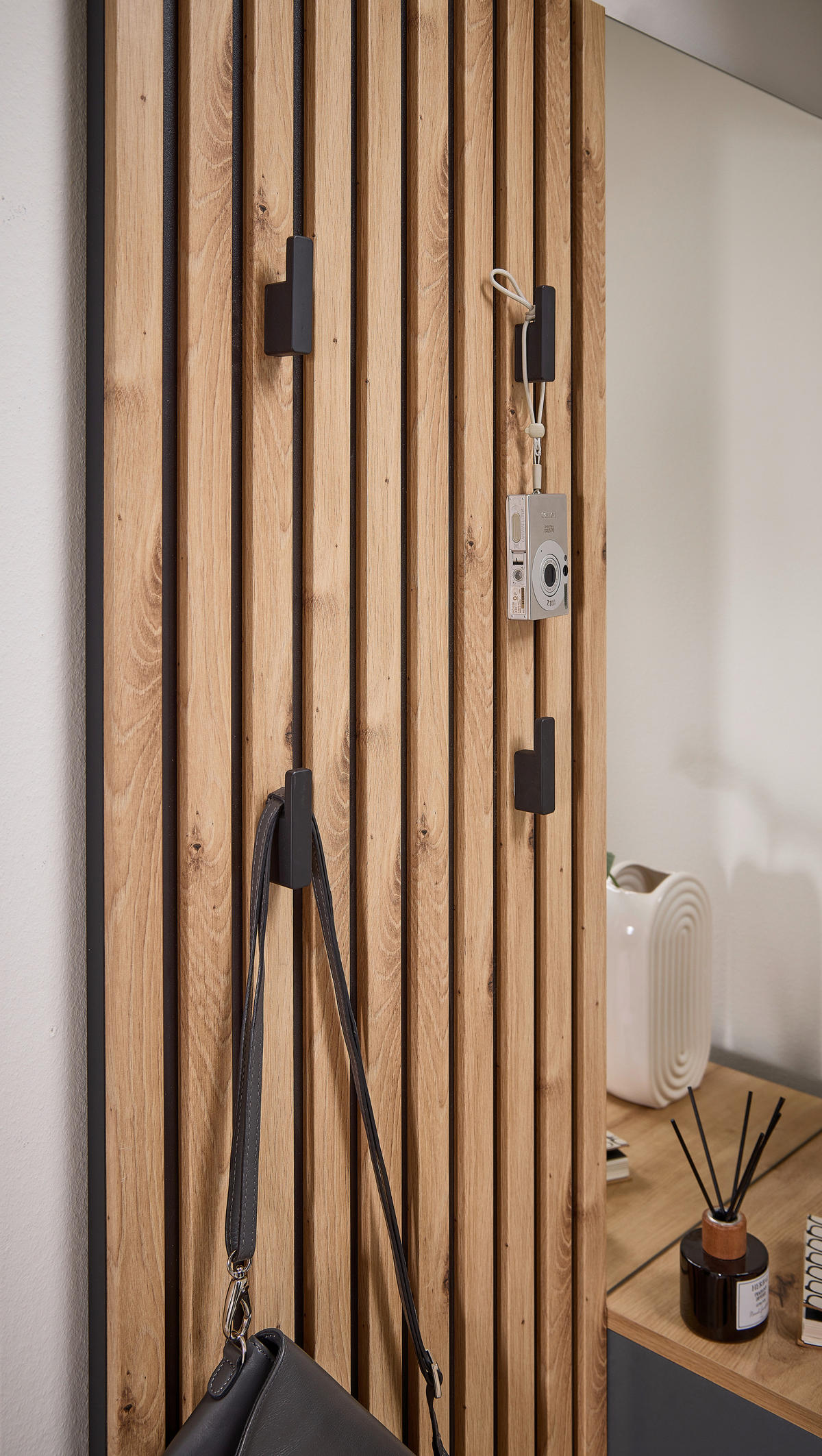 GARDEROBE 4-teilig  in 88/195/35 cm  - Anthrazit/Eiche Artisan, Design, Glas/Holzwerkstoff (88/195/35cm) - Xora