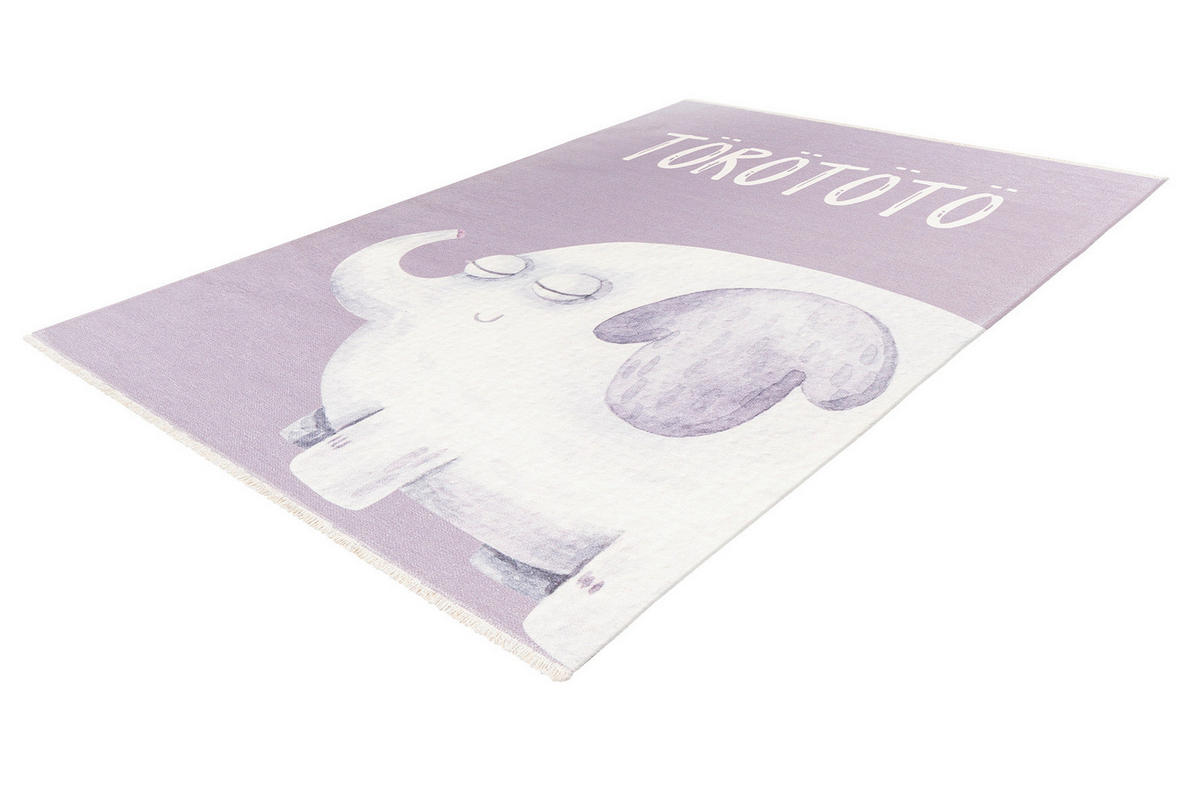 COVOR PENTRU COPII - lila/alb, Trend, textil (115/170cm) - Ben'n'jen