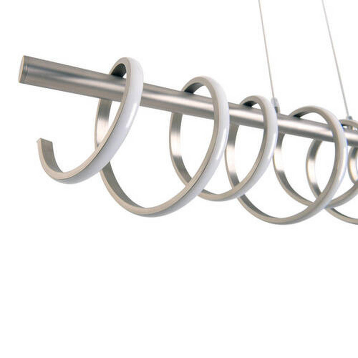 LED-HÄNGELEUCHTE 100/6/150 cm  - Nickelfarben, Design, Metall (100/6/150cm) - Näve