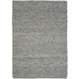 HANDWEBTEPPICH 90/160 cm Helsinki Graubraun  - Graubraun, Basics, Textil (90/160cm) - Linea Natura