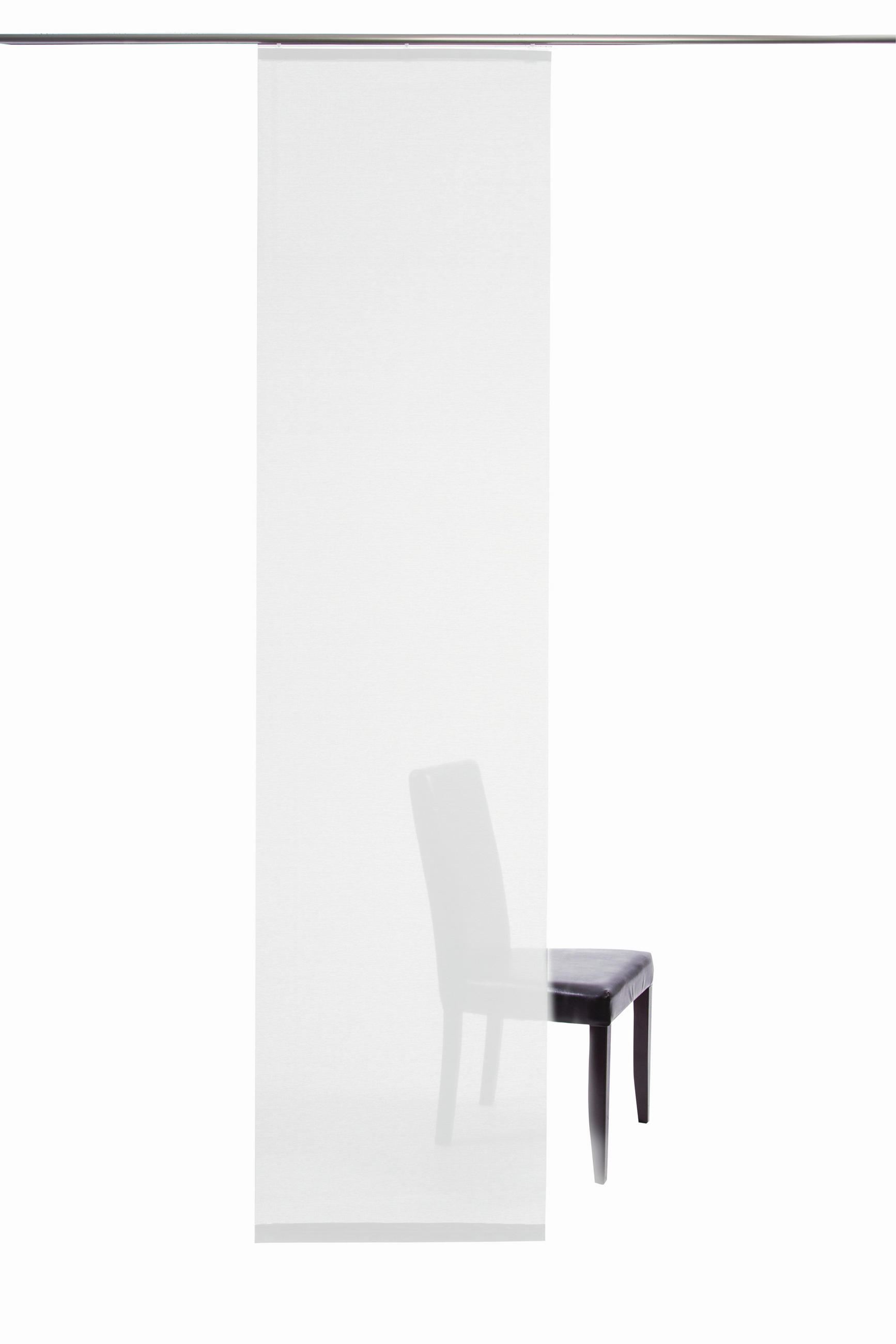 FLÄCHENVORHANG   transparent   60/245 cm  - Weiß, Design, Textil (60/245cm)