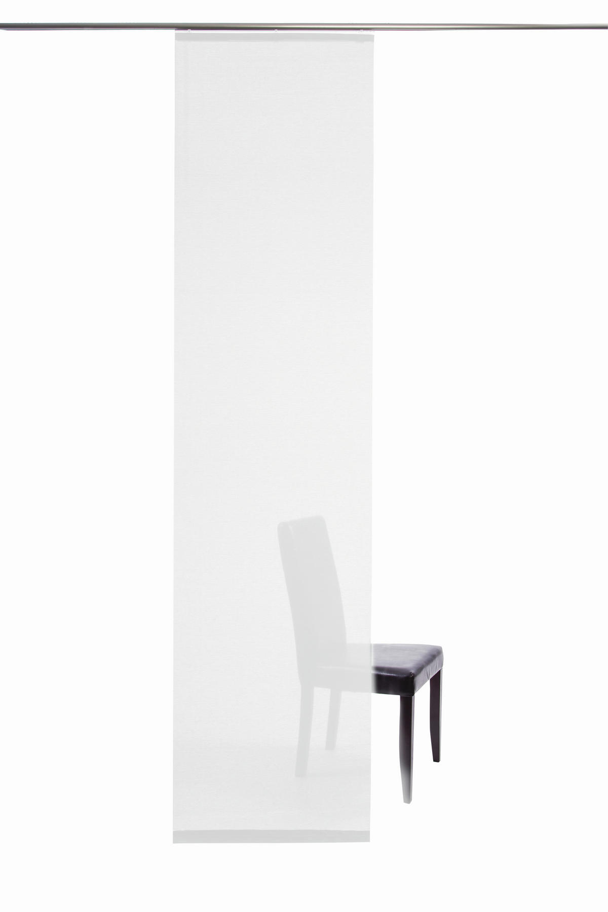 FLÄCHENVORHANG in Weiß transparent  - Weiß, Design, Textil (60/245cm)