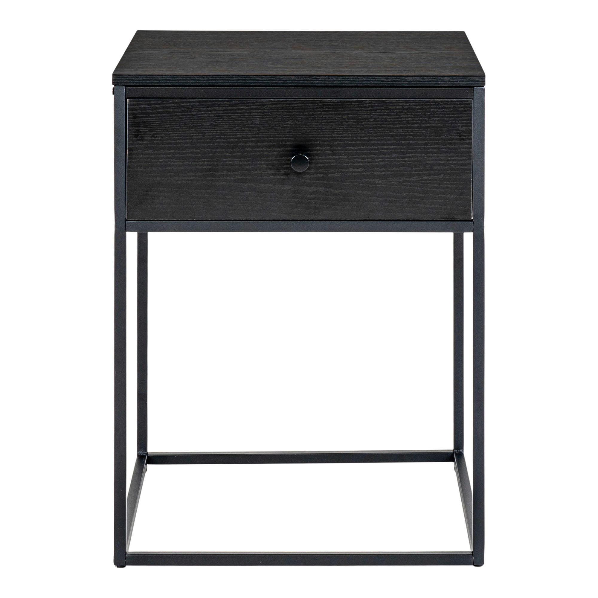 BEISTELLTISCH Schwarz  - Schwarz, Design, Holz/Metall (40/55/40cm)