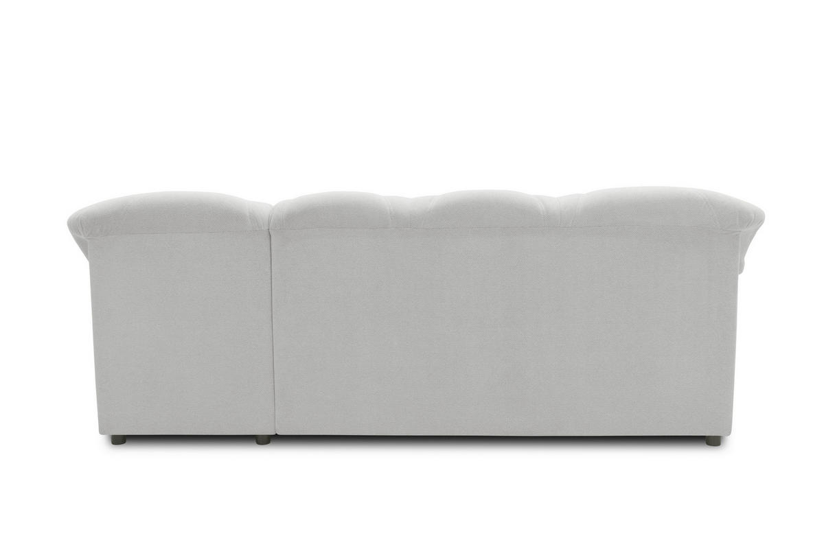 ECKSCHLAFSOFA  FLORES FK Silberfarben Mikrofaser  - Silberfarben/Schwarz, KONVENTIONELL, Kunststoff/Textil (231/142cm) - MID.YOU