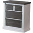 KOMMODE Akazie massiv Braun, Weiß - Braun/Weiß, Trend, Holz (75/87/40cm) - Landscape