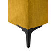 SCHLAFSOFA in Flachgewebe Gelb  - Gelb/Schwarz, Design, Textil/Metall (203/75/100cm) - Carryhome