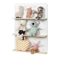 KINDERREGAL WALL OF FRIENDS  - Naturfarben/Weiß, Basics, Holz (58/10/80cm) - MUSTERKIND