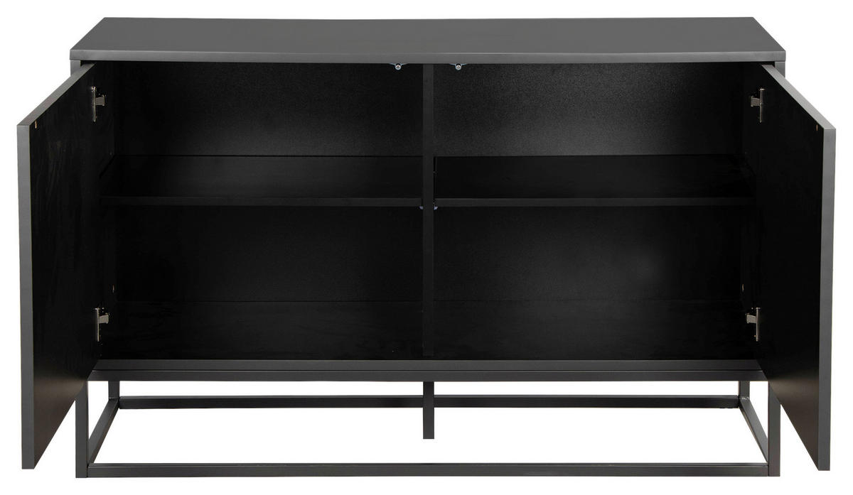 SIDEBOARD  in 120/76/40 cm  - Grau, Design, Holzwerkstoff/Metall (120/76/40cm) - MID.YOU