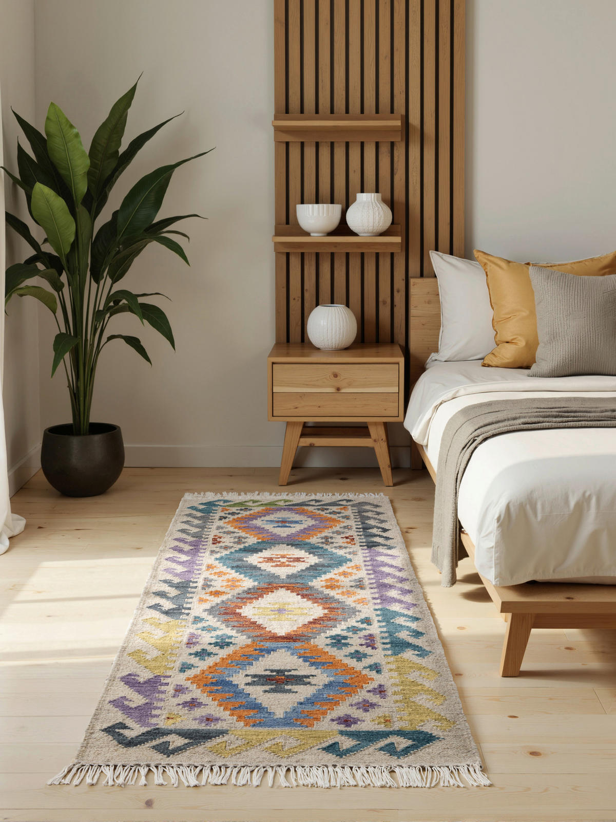 LÄUFER 60/190 cm Kamal  - Multicolor/Creme, Design, Textil (60/190cm)