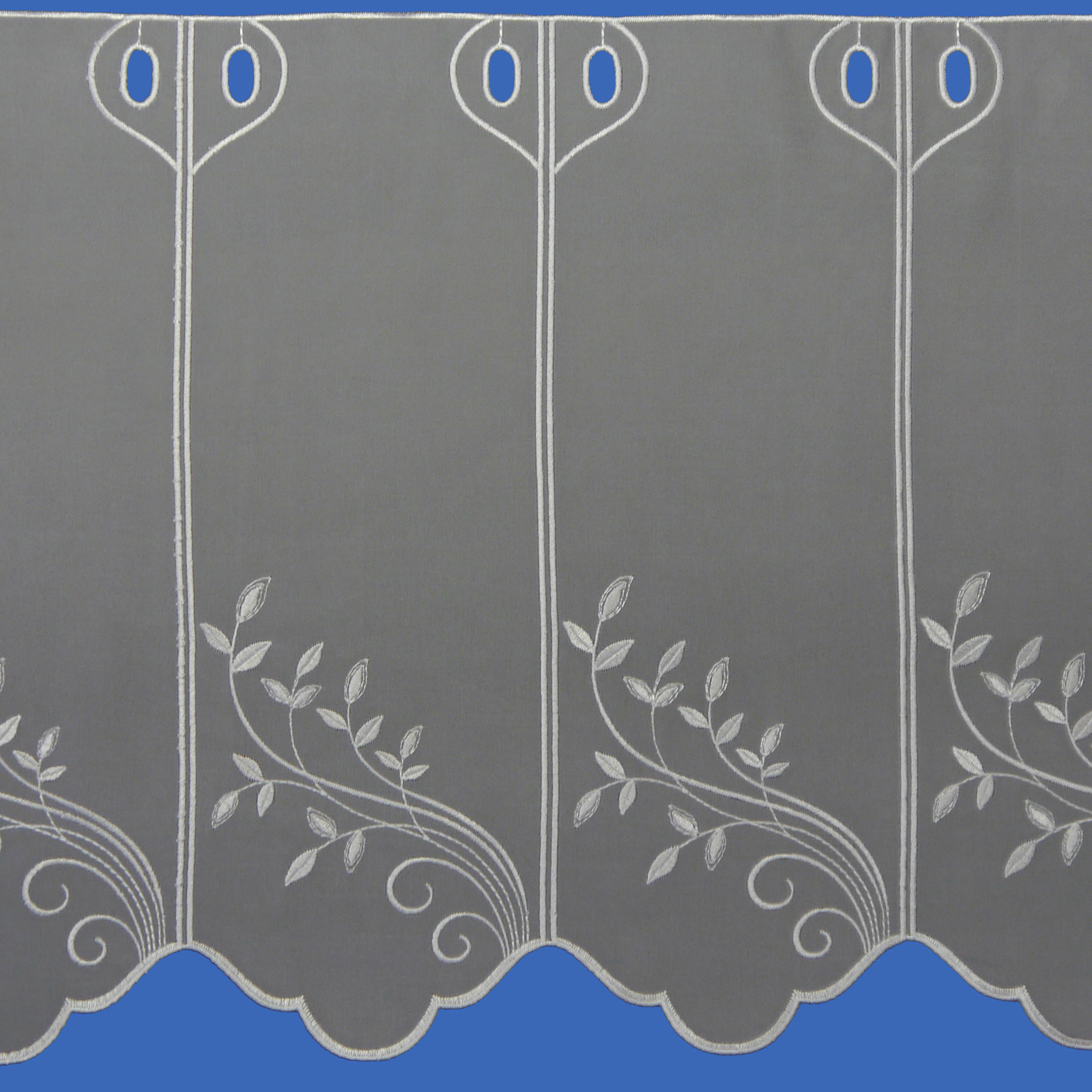 KURZGARDINE   150/45 cm   - Weiß, KONVENTIONELL, Textil (150/45cm)