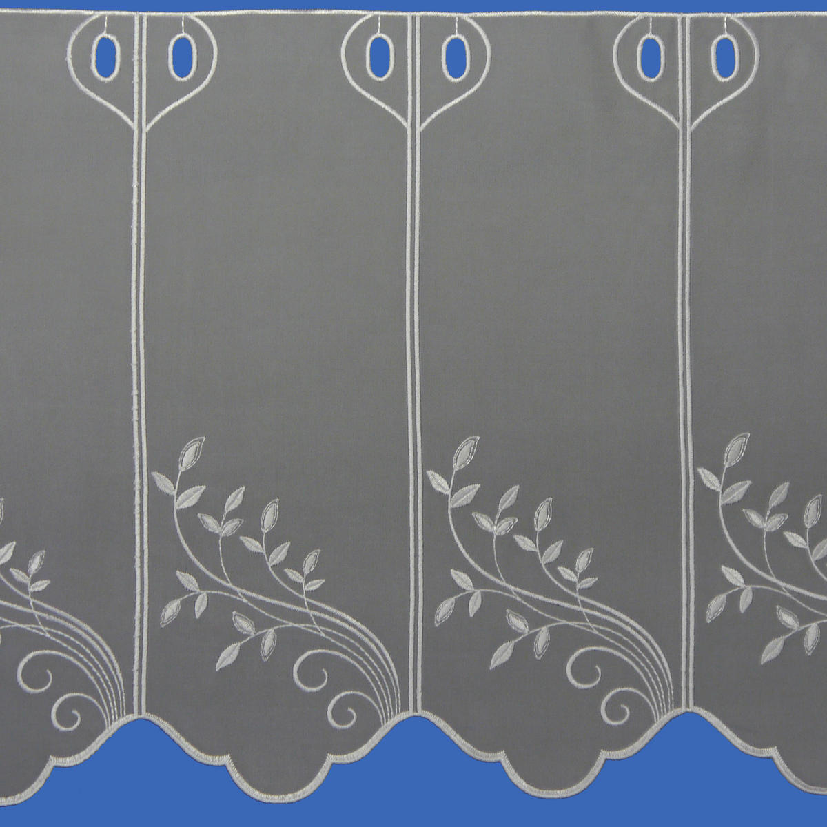 KURZGARDINE   150/45 cm   - Weiß, KONVENTIONELL, Textil (150/45cm)