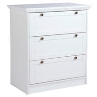 KOMODA  80/90/45 cm  bela  - bela/crna, Lajfstajl, metal/pločasti materijal (80/90/45cm) - Landscape