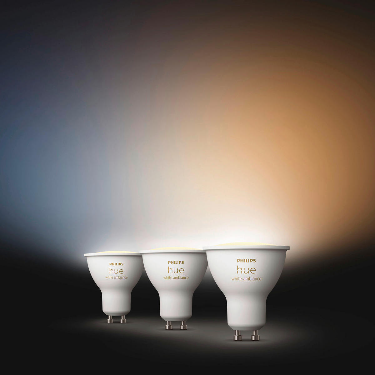 LED-LEUCHTMITTEL   GU10 4.2 W 400 lm 3 Stück  - Weiß, Basics, Kunststoff (5,7/5/5cm) - Philips HUE