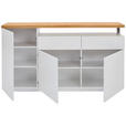 SIDEBOARD 170/92/41,5 cm  - Eichefarben/Weiß, KONVENTIONELL, Holz/Holzwerkstoff (170/92/41,5cm) - Novel