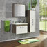 SEITENSCHRANK Weiß - Chromfarben/Ulmefarben, KONVENTIONELL, Holzwerkstoff/Kunststoff (39/117/37cm) - Xora