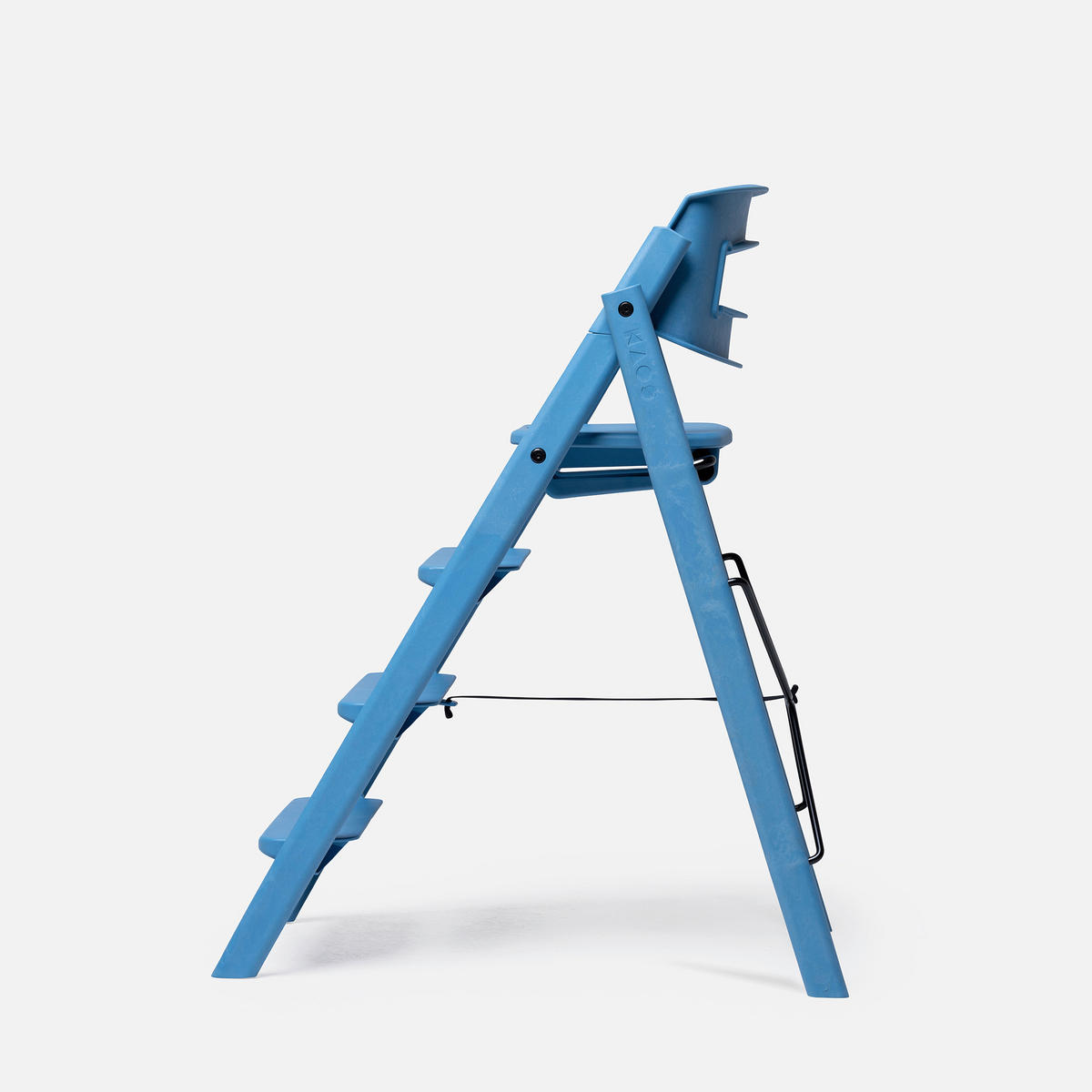 STOLČEK ZA HRANJENJE  KAOS Klapp High Chair    45,5/60/81 cm       modra  - modra, Basics, umetna masa (45,5/60/81cm)