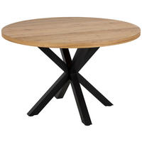 STOL ZA BLAGOVAONICU  divlji hrast  drvo      - crna/divlji hrast, Trend, drvo/metal (120/76,4cm) - MID.YOU