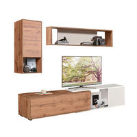 MOBILIER ÎNCASTRAT ÎN PERETE in alb, stejar Wotan  - stejar Sonoma/alb, Basics, material pe bază de lemn (217/180/40cm) - Ti'me