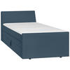 BOXSPRING-ÁGY 100/200 cm  kékesszürke  - kékesszürke, Modern, textil/fa (100/200cm) - MID.YOU