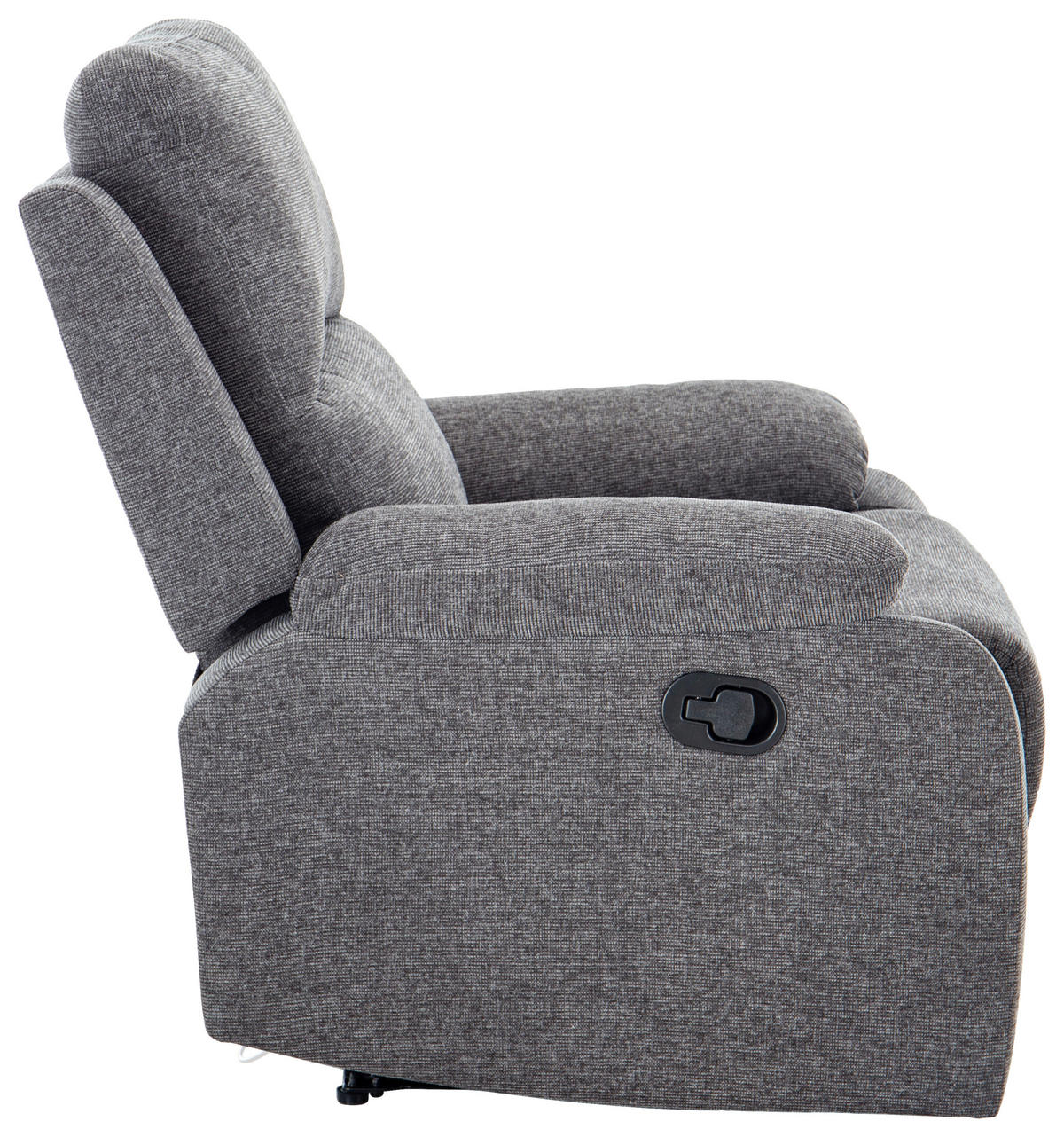 SITZGARNITUR VERONA Leinenoptik Dunkelgrau  - Dunkelgrau/Schwarz, Design, Kunststoff/Textil (84,5/133,5/100,5/92cm) - Livetastic